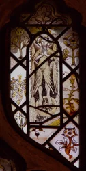 Window w3 depicting an angel