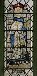 Window w5 depicting a donor - Margaret Fray