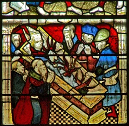 Window W5 depicting a scene from the life of St William
