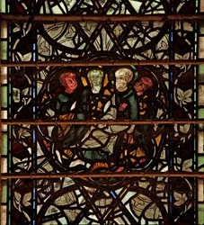 Window W60 depicting a scene from the life of St Paul