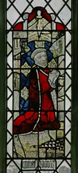 Window w6 depicting a donor - John Gedney
