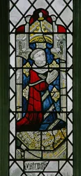 Window w6 depicting a donor - Robert Cavendish