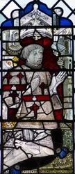 Window w6 depicting a donor - Robert Crane