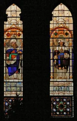 Window depicting Abraham and King Solomon