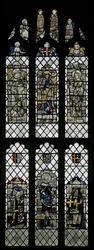 Window depicting the east end of north aisle