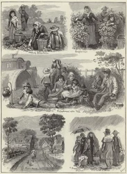 With the fruit gatherers