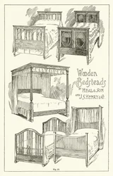 Wooden Bedsteads, by Heal and Son and J S Henry and Company