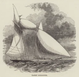 Yacht schooner