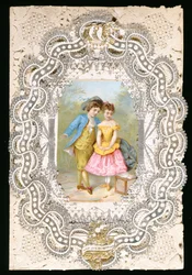 Your Love My Happiness, Valentine card, c.1870