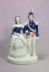 Staffordshire Figure of Napoleon III and Empress Eugenie