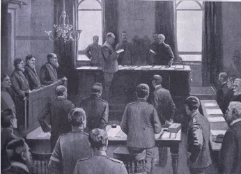 A Trial for Treason at Bloemfontein, from After Pretoria: The Guerilla War