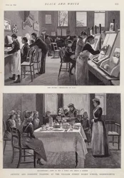 Artistic and domestic training at the William Street Board School, Hammersmith, London