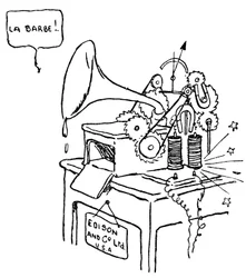 Edison phonograph cartoon