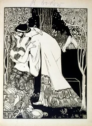 Solomon and Sheba, from the book Judah illustrated by Ephraim Moses Lilien