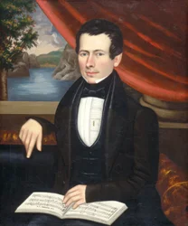 Man with a Tune Book: Possibly Mr. Cook, c. 1838