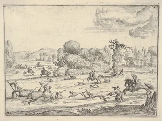 Boar Hunt in a Landscape, ca. 1620-38