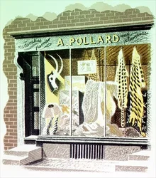 The Furrier, from High Street, by J.M. Richards, published by Country Life, 1938 (set of 24)