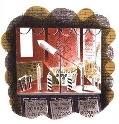 The Newsagent, Printed by the Curwen Press, from High Street, by J.M. Richards, Published by Country Life, 1938 (set of 24)
