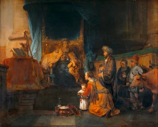 Hannah and Her Husband Elkana Presenting Their Son Samuel to the High Priest Eli