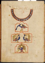 Dial with peacock ...