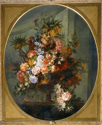 Flowers in a Golden Vase