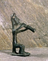 Flute Player. Bronze Figure from Byblos, Lebanon