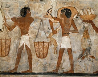 Food Carriers Carrying a Hare and an Antelope for the Deceased