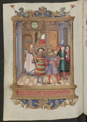 Full Page: Coloured Full-Page Image with Architectural Frame