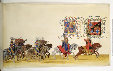 Full page: detail from the Triumphal Procession, c.1550-1600