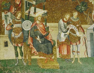 Governor Cyrenus, a Guard and the Officials Reading the Roll Call for the General Census