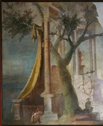 Landscape with Sacred Door and Velum from the Ekklesiasterion, the Isis Temple in Pompeii