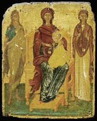 Madonna and Infant Jesus between Saint John Baptist