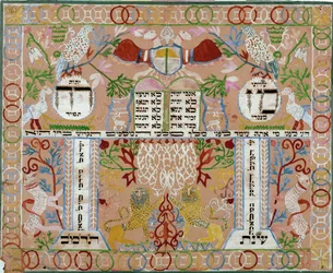 Mizrach, a decoration hung on the walls