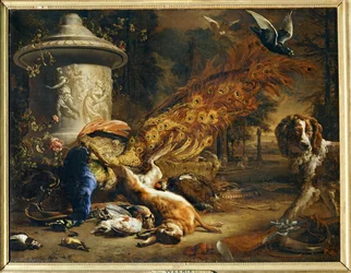 Still Life with Peacock and Dog …
