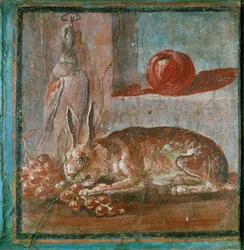 Still Life with a Hare and Grapes