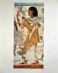 The high-priest Userhet offering a fowl