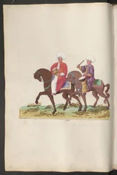 Turkish wedding ceremony: musicians with percussion instruments on horseback