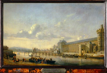 View of the Seine with the South Facade of the Grand Gallery of the Louvre