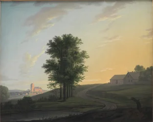 Evening Landscape near Gentofte, North of Copenhagen