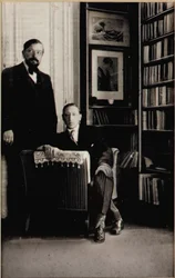 Portrait of Igor Stravinsky and Claude Debussy at the time of the Diaghilev Ballets Jeux and The Rite of Spring, Paris, 1912-13