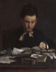 Reading young girl