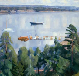 View from Lysaker towards Bygdoy