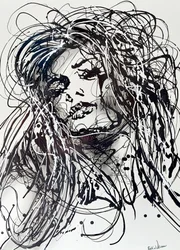 Expressive Ink Woman