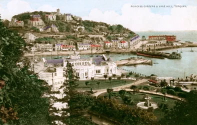 Princess Gardens and Vane Hill, Torquay, Devon
