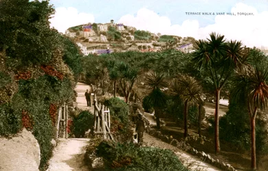 Terrace Walk and Vane Hill, Torquay, Devon