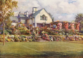The Tennis Court at Shrublands, Westmoreland