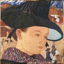 Little Girl from Savièse with Hat