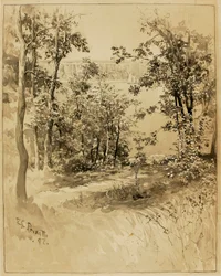 New York, Site of Fort Washington, Looking at Fort Lee