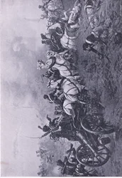 Capture of the French Battery by the 52nd Oxfordshire Light Infantry Regiment at Waterloo 18th June 1815