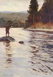 Salmon fishing on the Faskally water